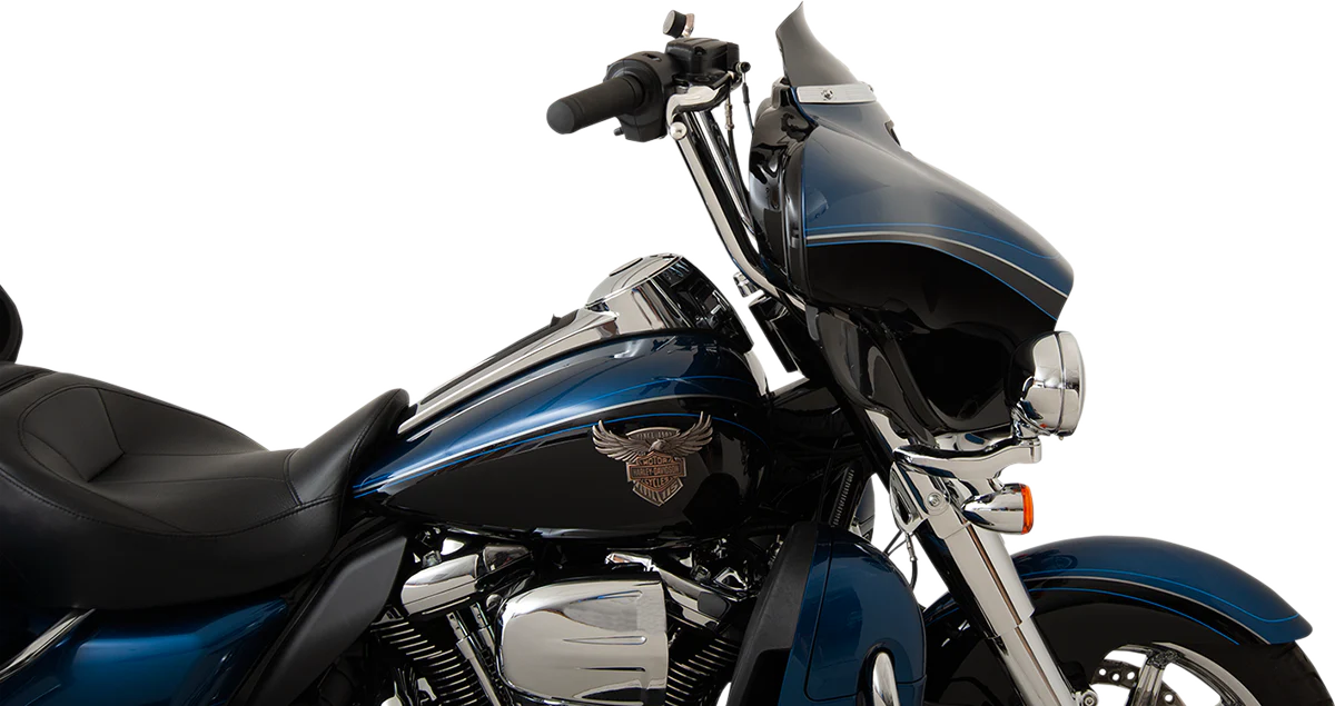 KLOCK WERKS Flare* Windshield - 4" - Black - '14-'23 FLH KWW-01-0404