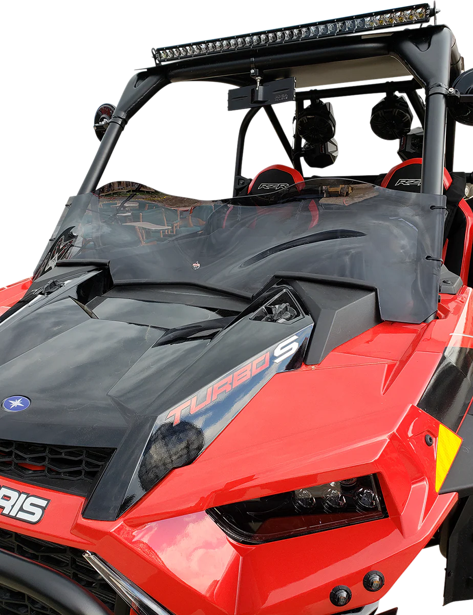 KLOCK WERKS Flare* Windshield - 9-3/4" - Dark Smoke - RZR KWW-05-0526 - Image 2