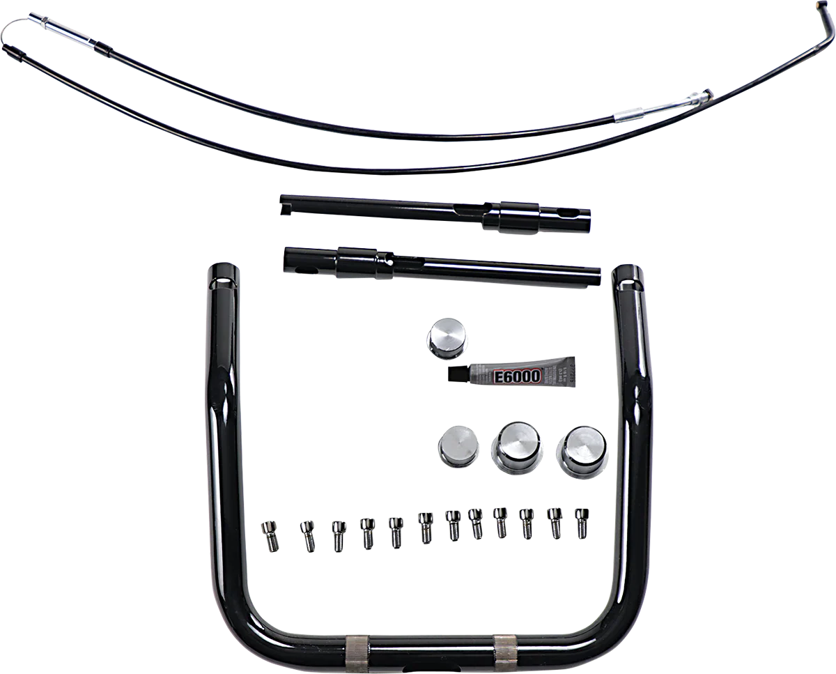 KLOCK WERKS Handlebar - Klip Hanger - 12" - Black/Black KWH-04-9011-B - Image 4