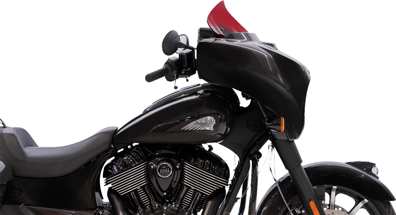 KLOCK WERKS Kolor Flare* Windshield - 10" - Red KWW-04-0636 - Image 2
