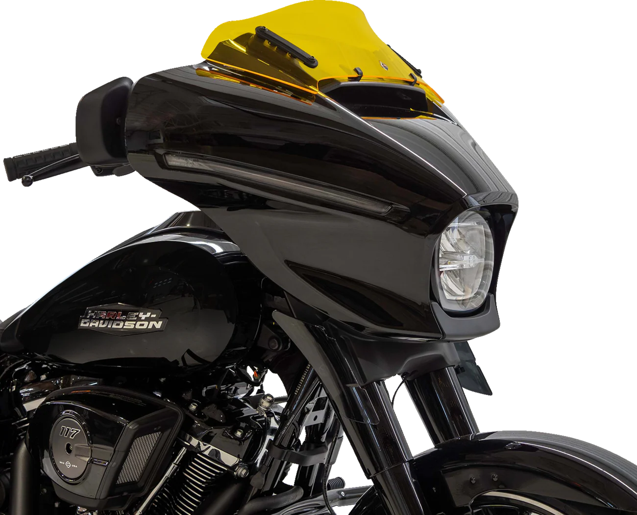 KLOCK WERKS Kolor Flare* Windshield - 6-1/2" - Yellow - FLHX KWW-01-0743 - Image 2
