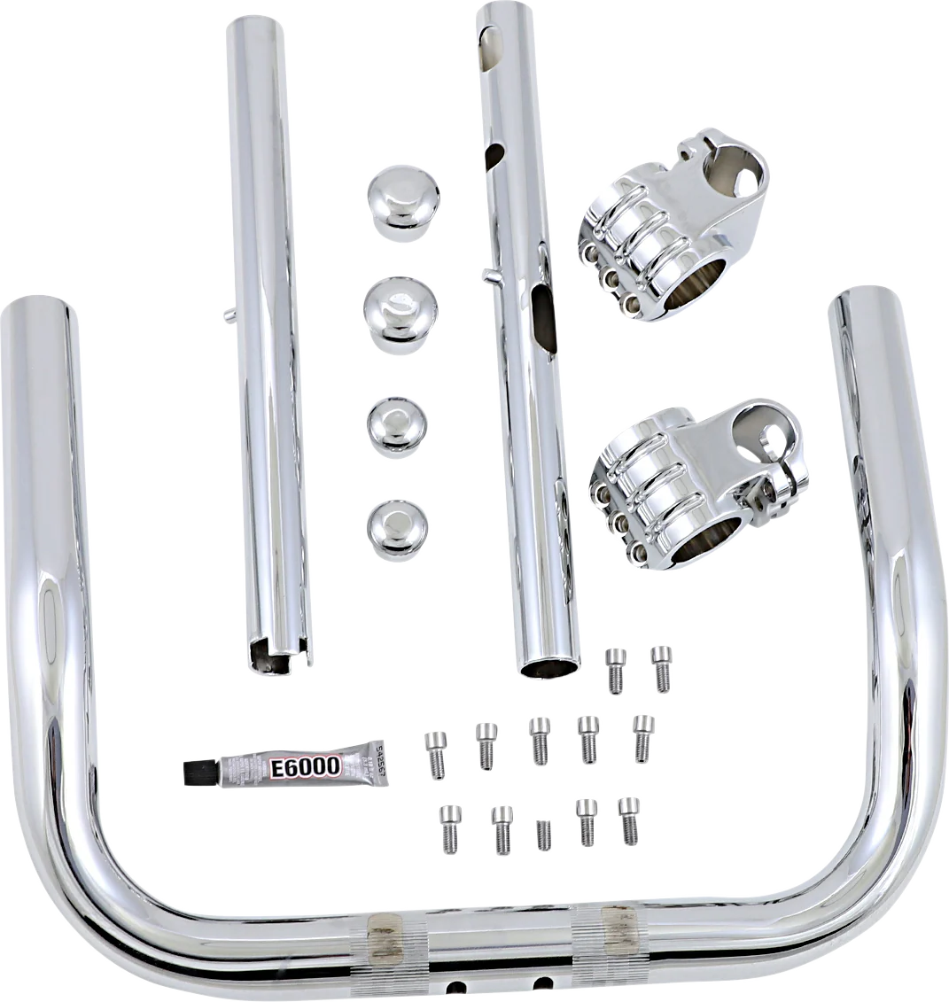 KLOCK WERKS Pullback Klip Hanger Handlebar - 10" - Chrome KWH-01-0331 - Image 2