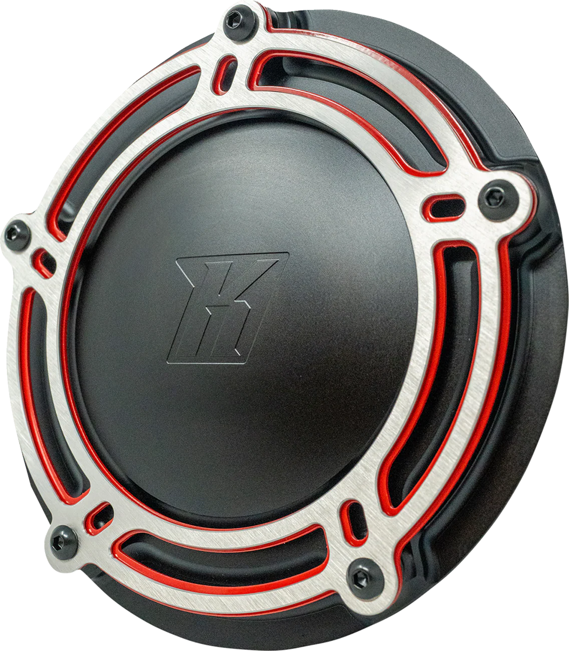 KODLIN USA Derby Cover - NXL Redline - Black/Red - M8 Touring K25409-RL