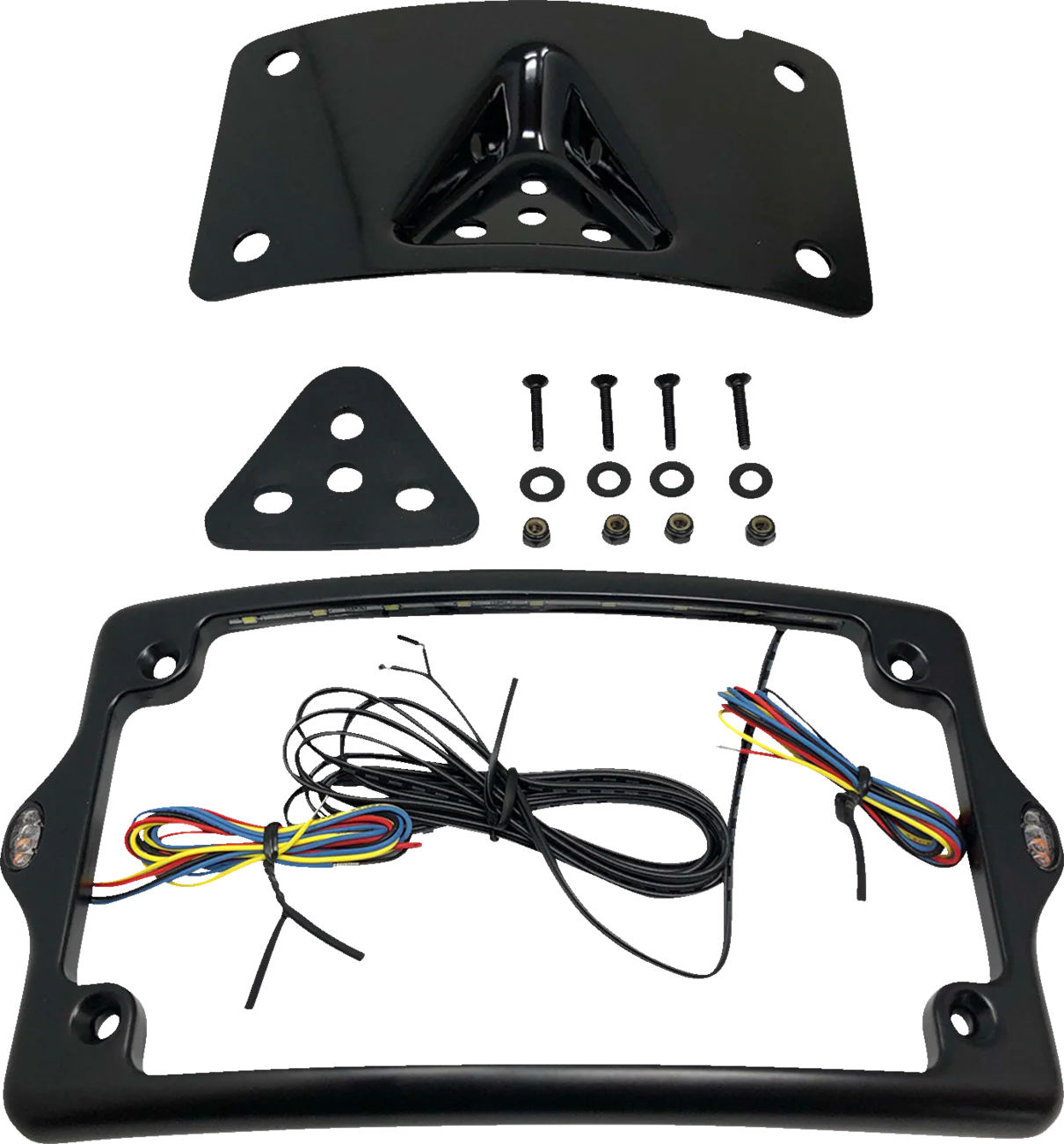 KODLIN USA License Plate Kit - Amber/Red/White - Black KUS20350
