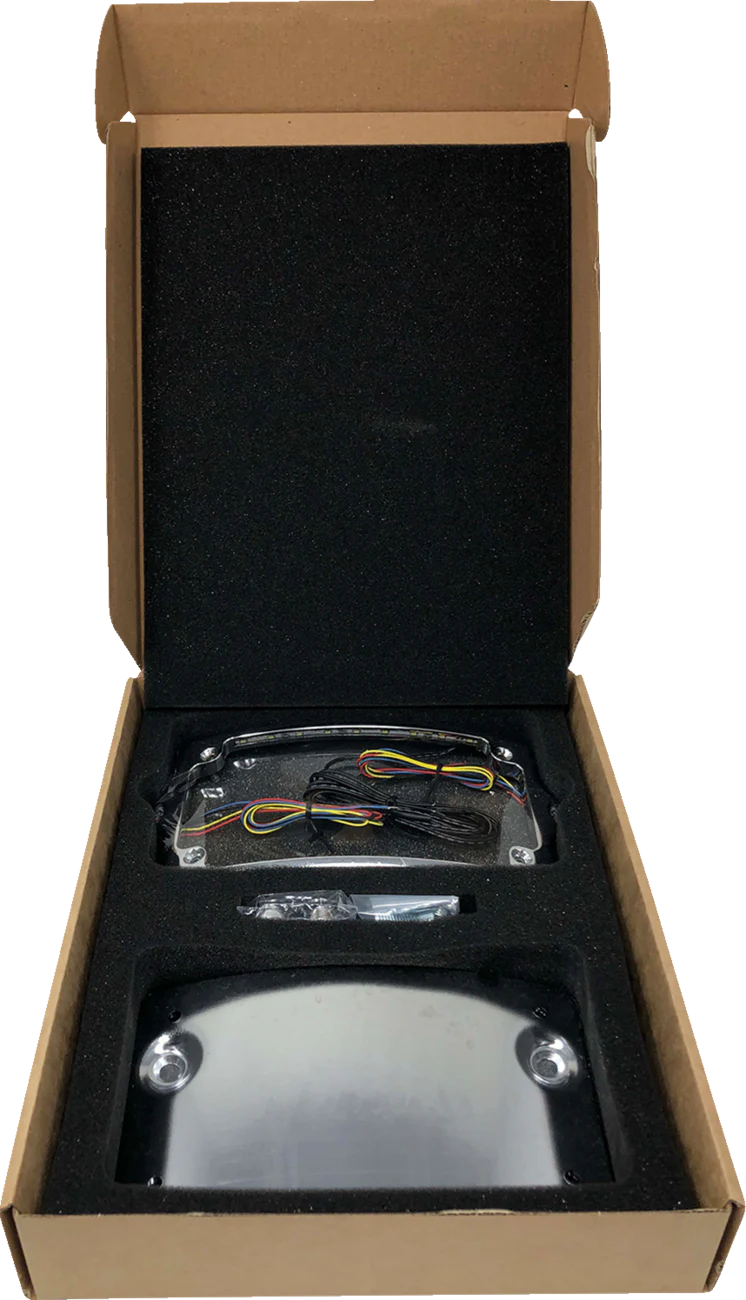 KODLIN USA License Plate Kit - Amber/Red/White - Chrome KUS20301 - Image 4