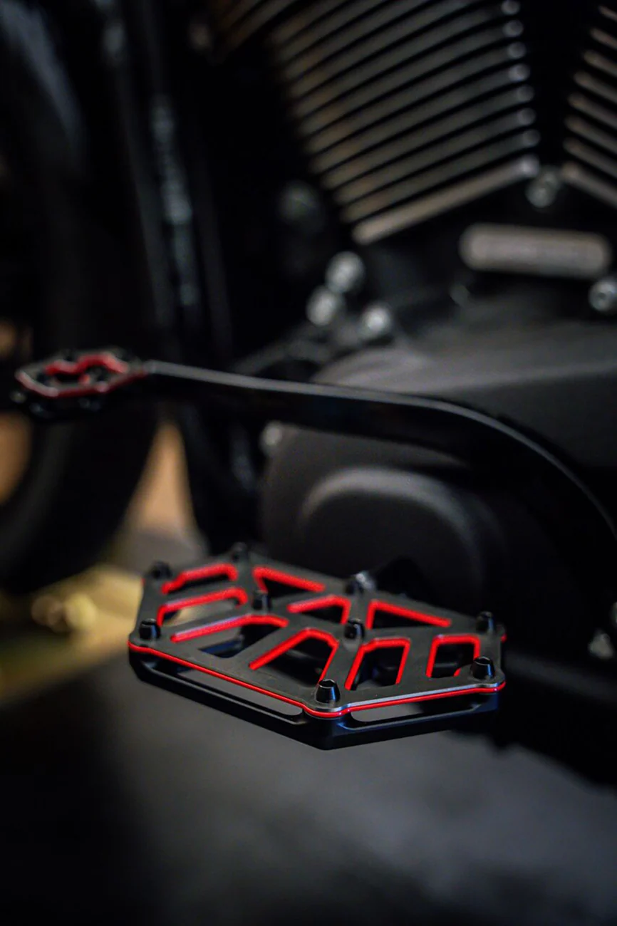KODLIN USA NXL Mini Floorboards - Black w/ Red Accent K73254-RL - Image 3