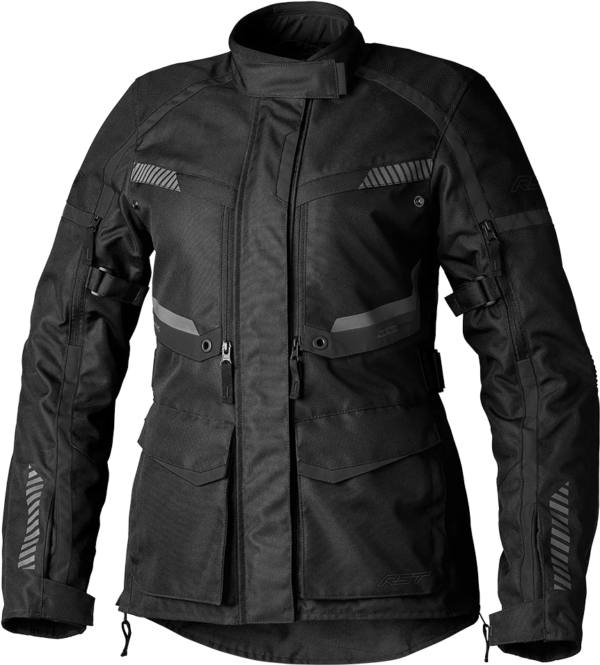 Ladies Maverick Evo Ce Jacket Black/Black Textile Xs