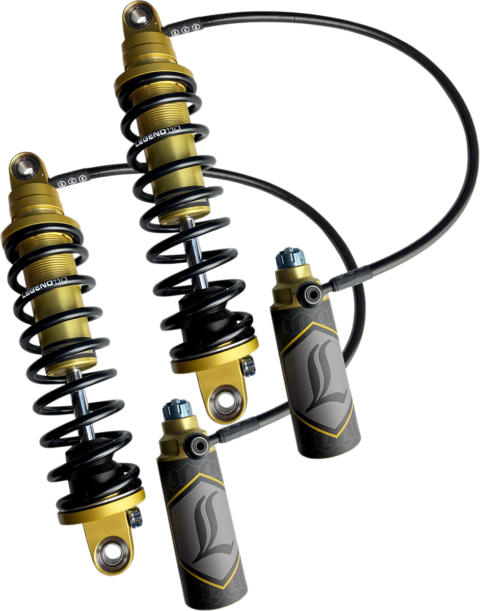 LEGEND SUSPENSION REVO ARC Remote Reservoir Shocks - Heavy Duty - Gold - 13" 1310-1903 - Image 2