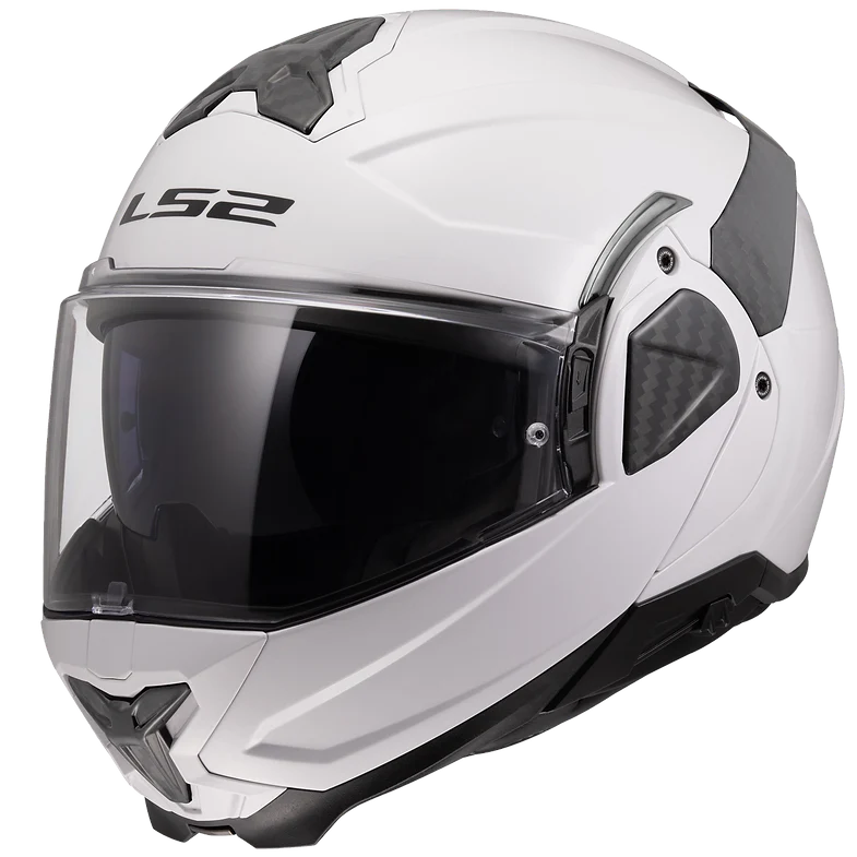LS2 - Advant II Solid Gloss White Modular Helmet