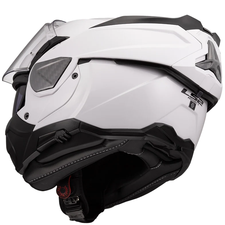 LS2 - Advant II Solid Gloss White Modular Helmet - Image 10