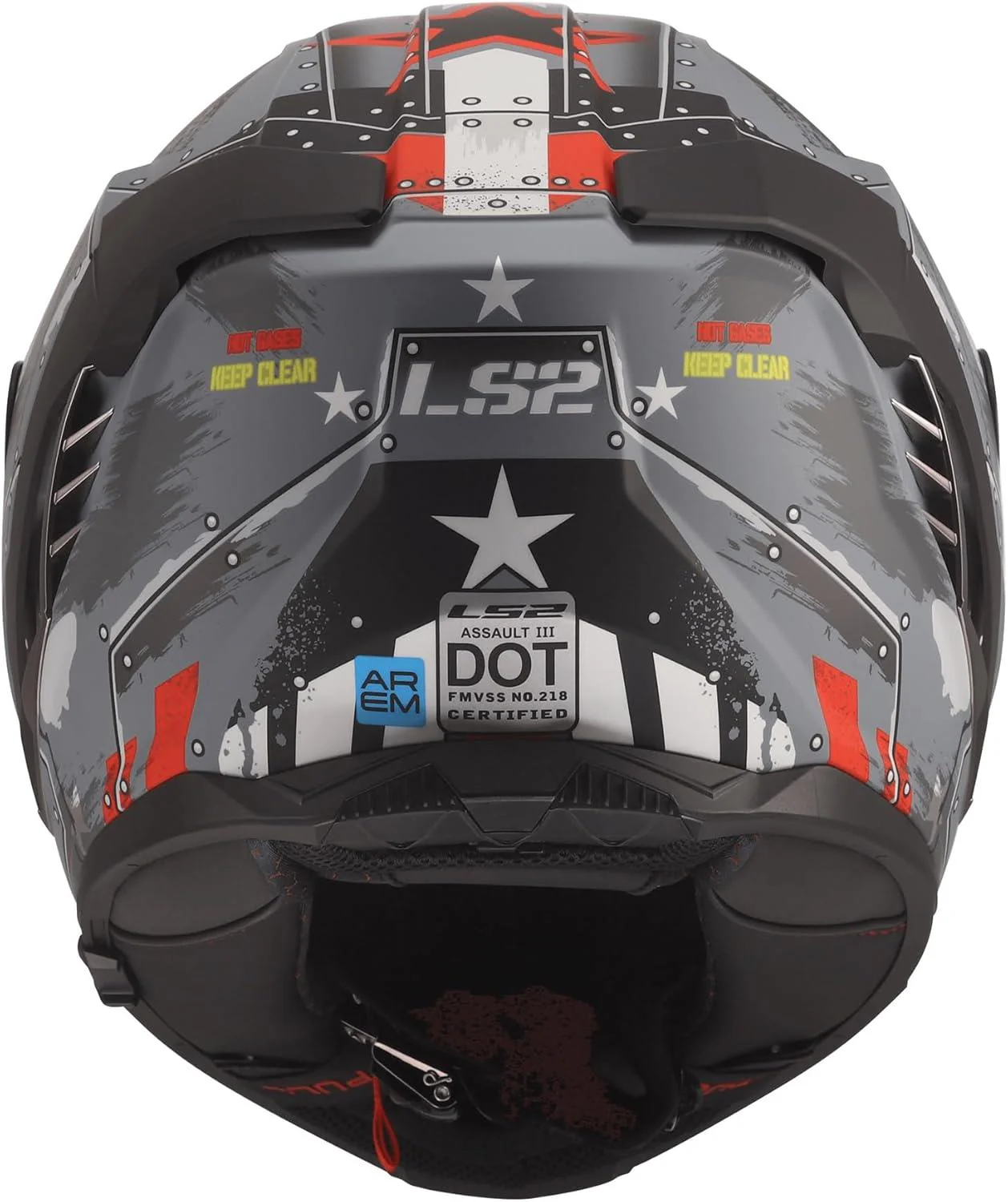 LS2 Assault III Trench Matt Gunmetal Gray Motorcycle Helmet - Image 4