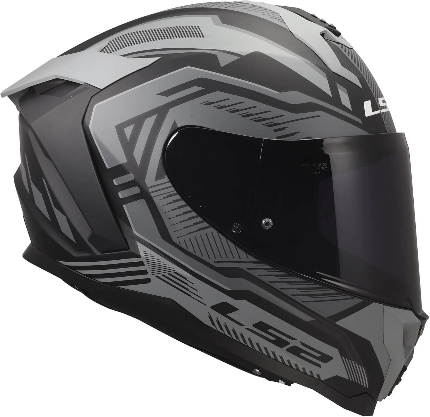 LS2 Challenger II Dravix Matte Gray Black - Image 3