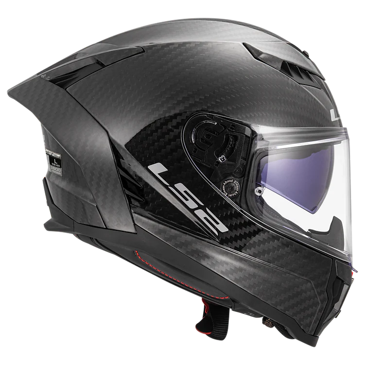 LS2 Dragon Gloss Solid Matte Carbon - Image 4