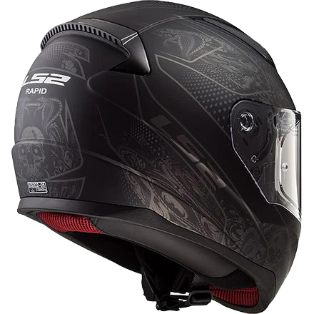 LS2 - Rapid II Crypt - Full Face Helmet - Matte Black - Image 3