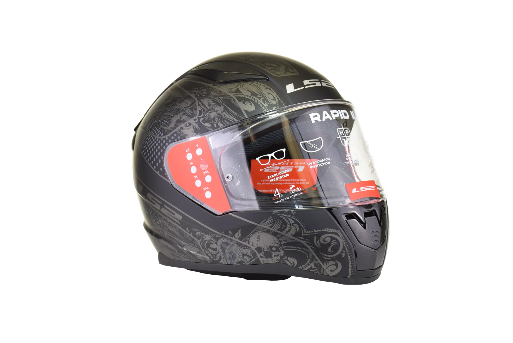 LS2 - Rapid II Crypt - Full Face Helmet - Matte Black - Image 4