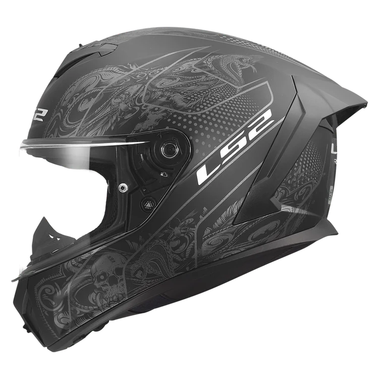 LS2 Rapid III Motorcycle Helmet Crypt Matte Black - Image 2