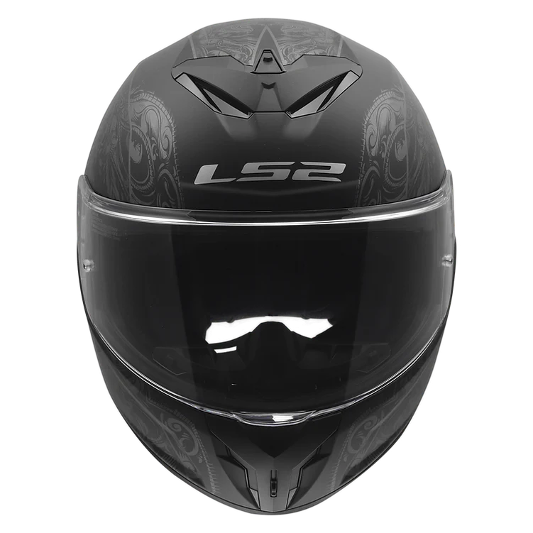 LS2 Rapid III Motorcycle Helmet Crypt Matte Black - Image 3