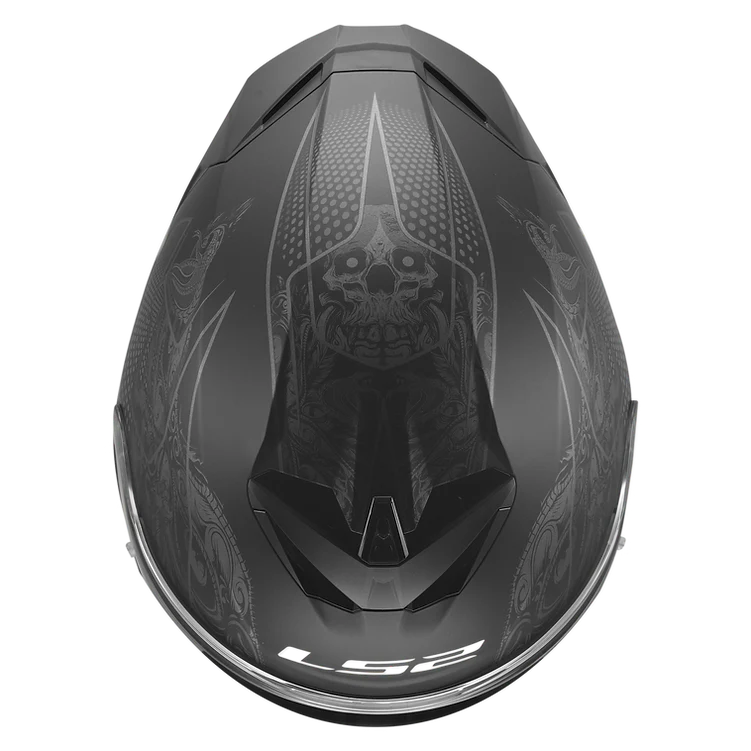 LS2 Rapid III Motorcycle Helmet Crypt Matte Black - Image 5