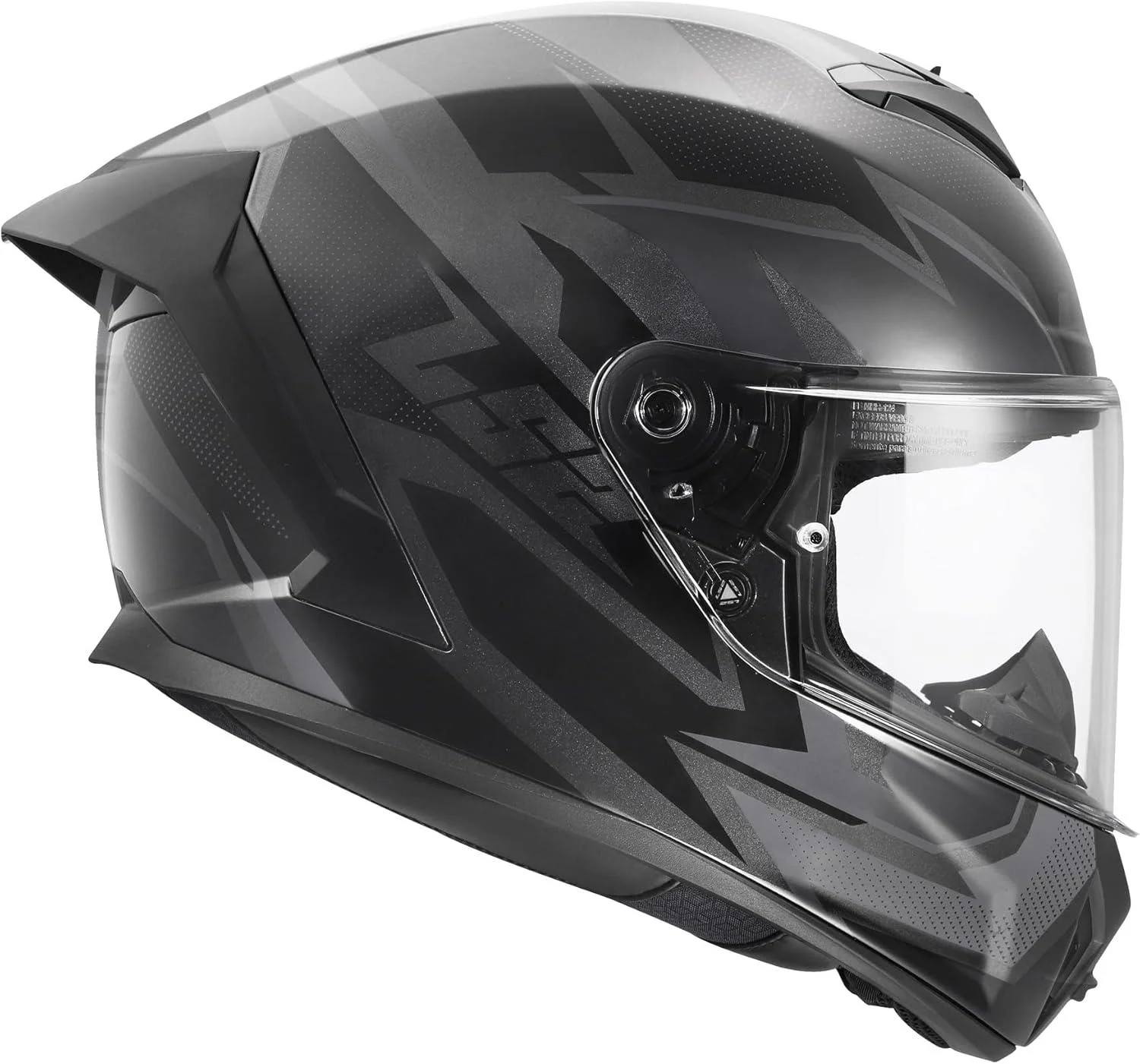 LS2 Rapid III Motorcycle Helmet Xtrem Black/Gray - Image 5