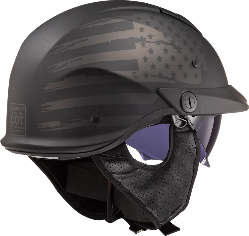 LS2 - Rebellion 1812 Half Helmet Helmet - Image 2
