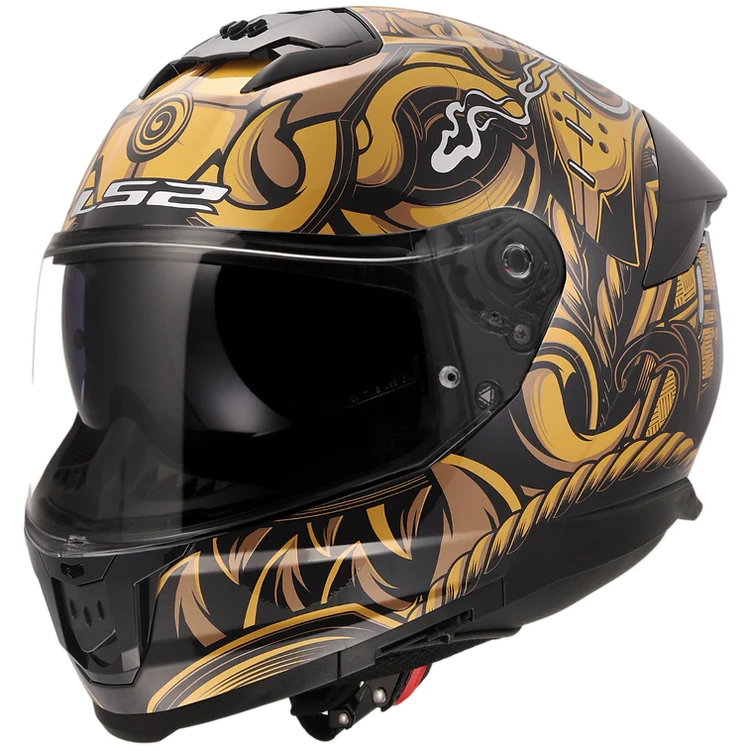 LS2 - Stream II Full Face Helmet - Samurai Gloss Black Gold