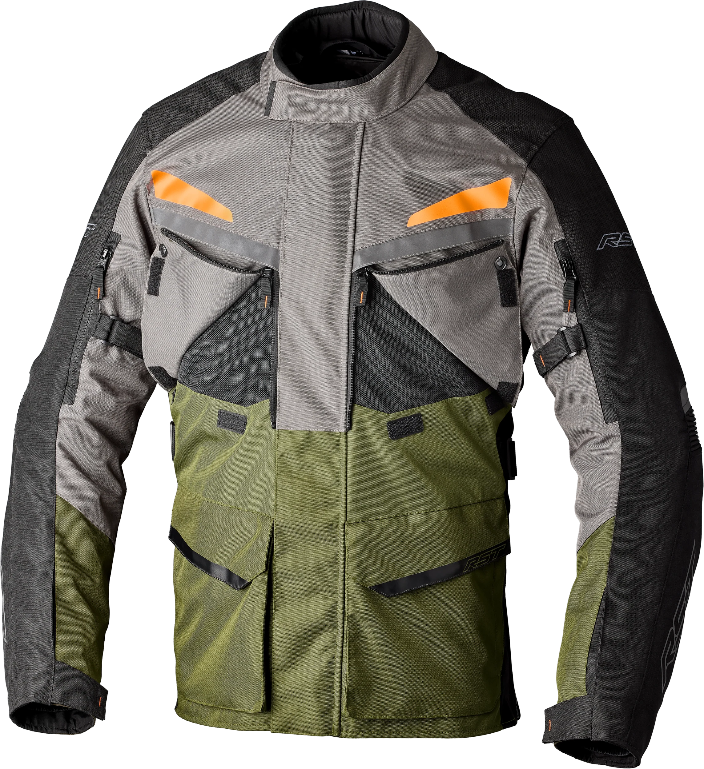 Maverick Evo Ce Jacket Khaki/Grey/Orange Textile Md