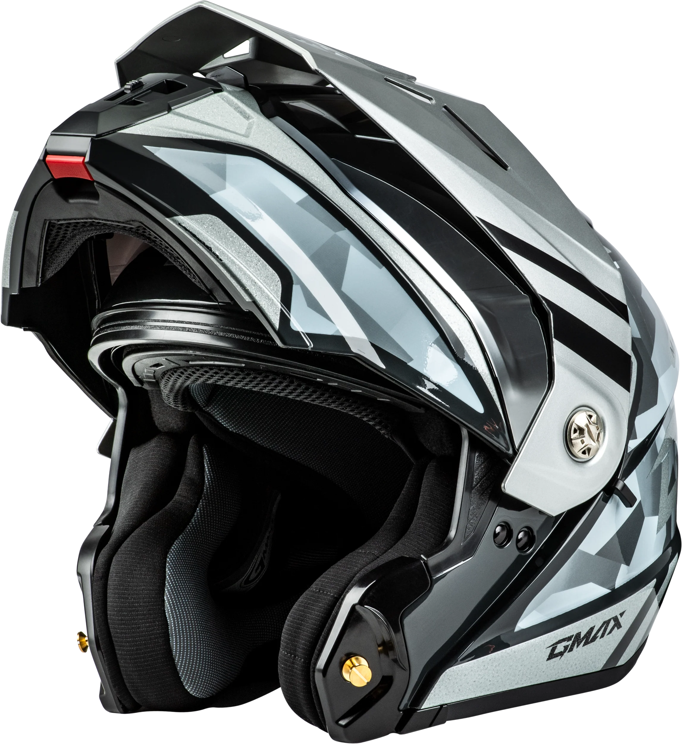 Md 74 Striker Modular Helmet W Slvr Shield Slvr/Blu Mtlc Xl - Image 5