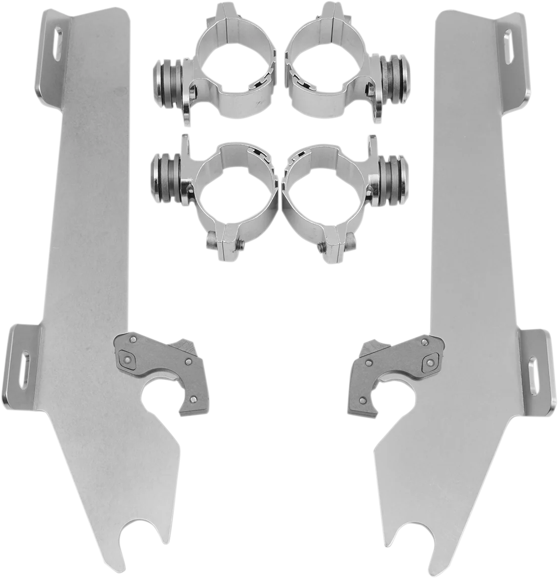 MEMPHIS SHADES Batwing Trigger Lock Mounting Kit - VTX 1300 - Polished MEK1902
