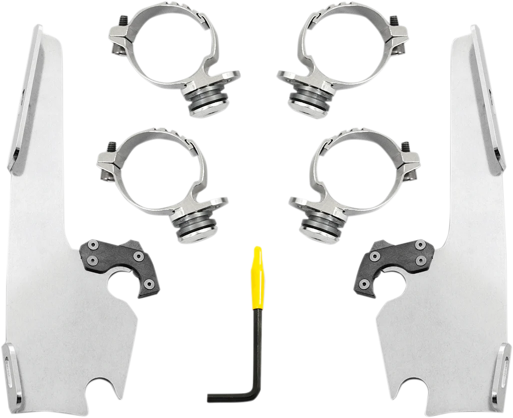 MEMPHIS SHADES Fats/Slim Mounting Kit - Polished - FXDL MEK2013