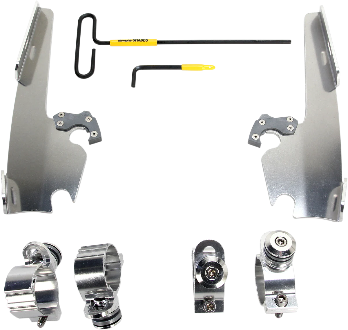 MEMPHIS SHADES Fats/Slim Mounting Kit - Polished - XL12C MEK2005