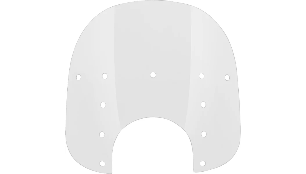 MEMPHIS SHADES Fats Windshield - 15" - 9" Headlight Cutout - Clear MEP3520 Replacement