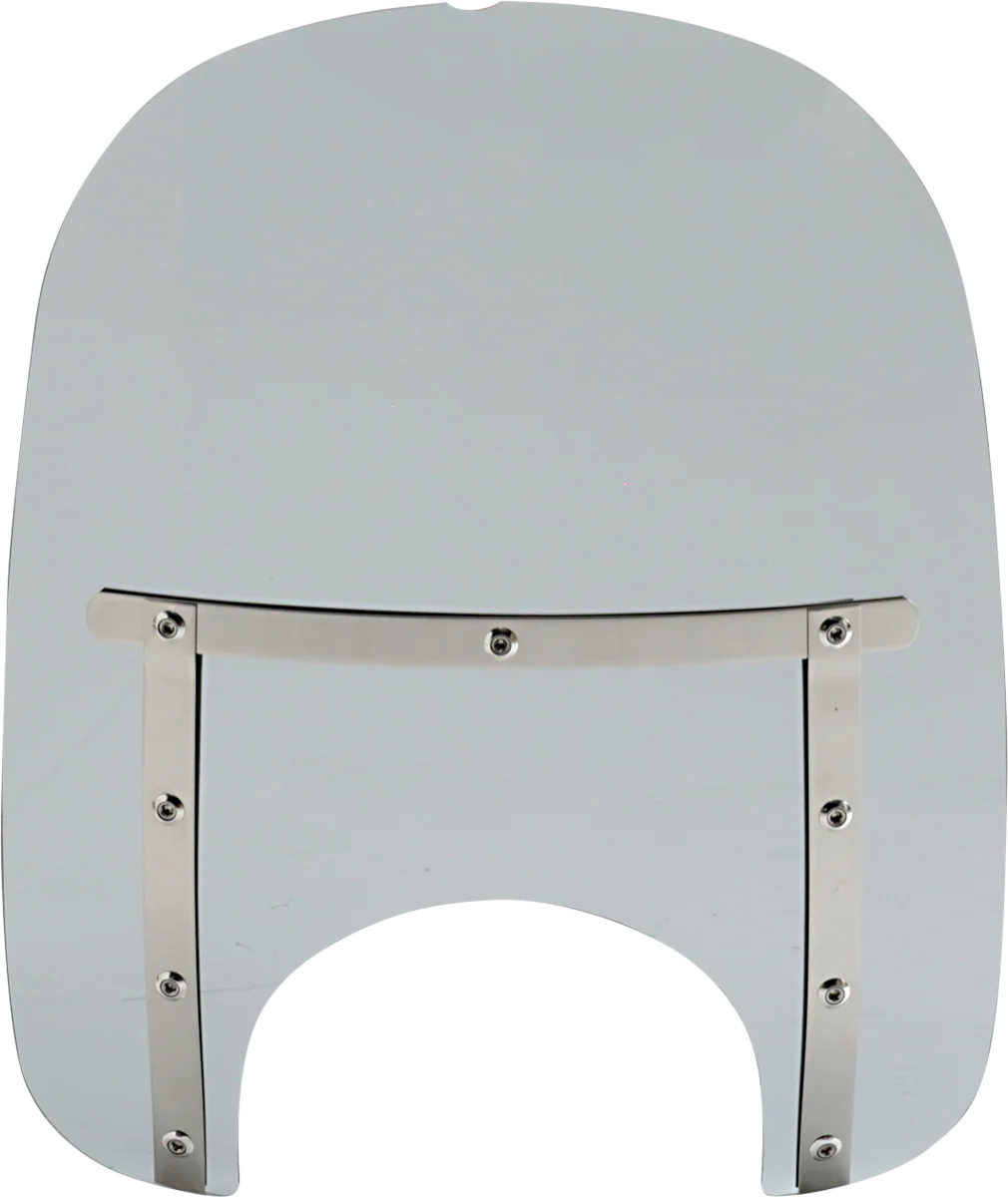 MEMPHIS SHADES Memphis Slim Windshield - 17" - 9" Headlight Cutout - Black Smoke MEM42212