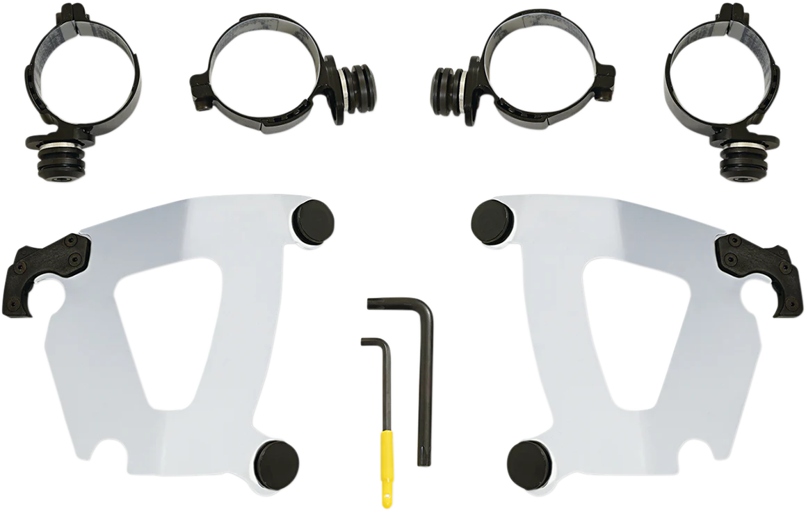 MEMPHIS SHADES Road Warrior Mounting Kit - Polished - FXFB MEK2050
