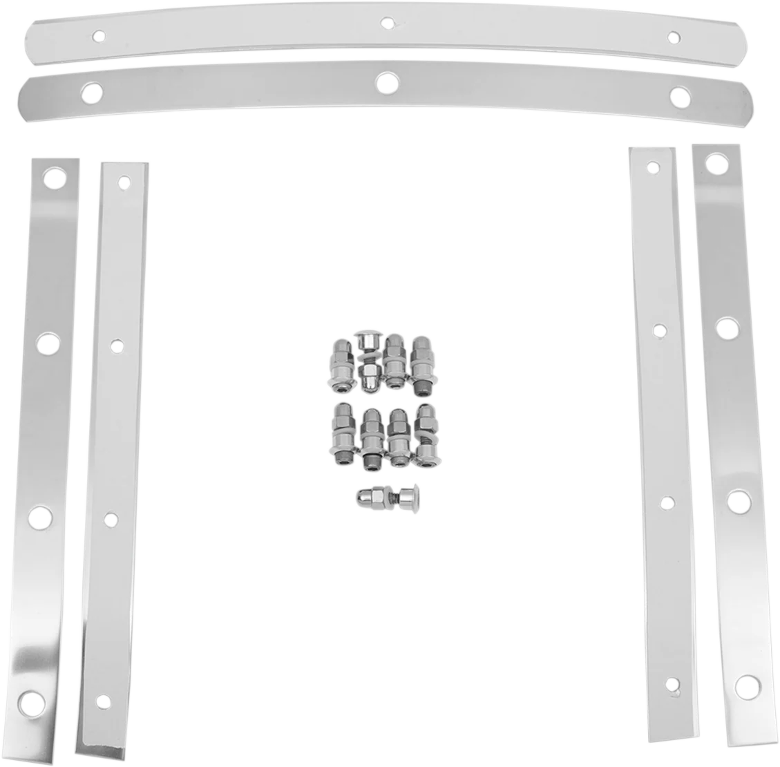 MEMPHIS SHADES Slim Windshield Hardware Straps - Stainless Steel MEM0914