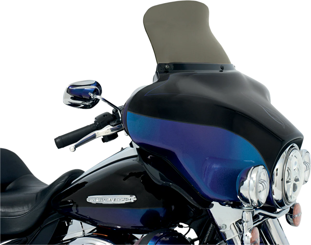 MEMPHIS SHADES Spoiler Windshield - 9" - Smoke - FLH MEP8591