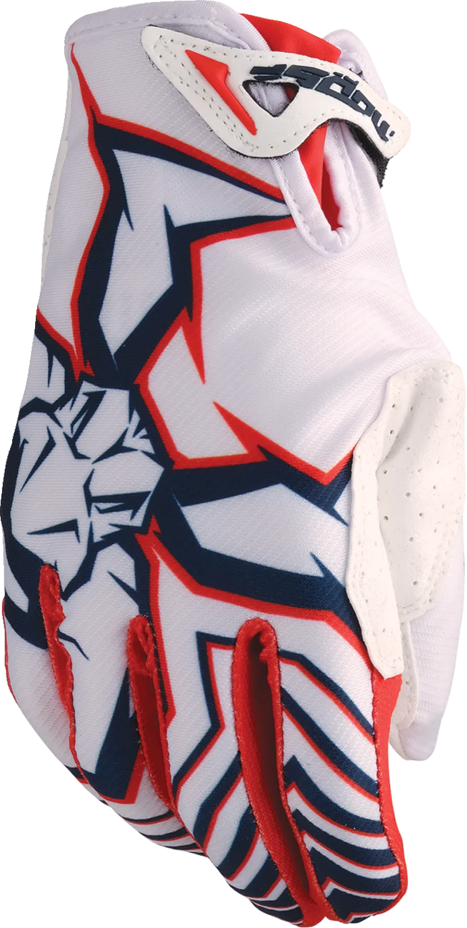 MOOSE OFFROAD Agroid™ Pro Gloves - Red/White/Blue - Small 3330-8084