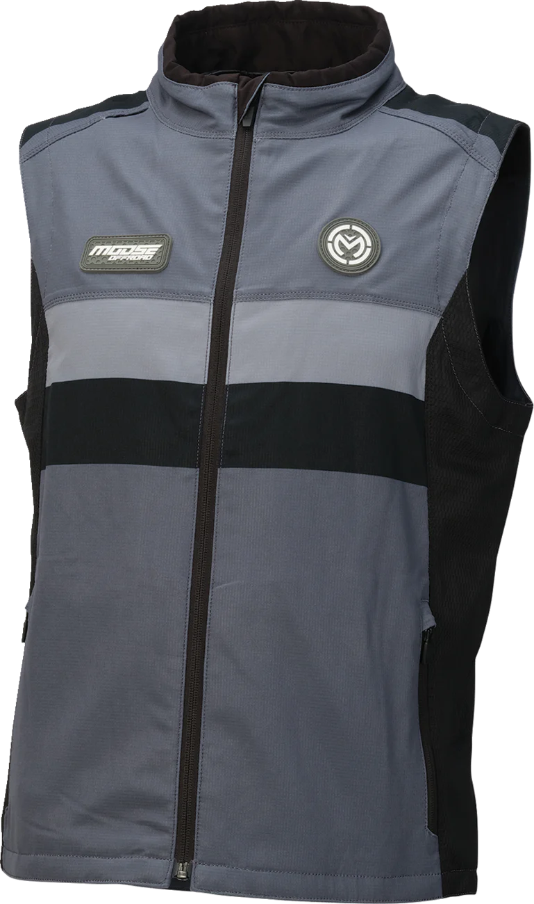 MOOSE OFFROAD Moto Vest - Gray/Black - XL 2830-0764