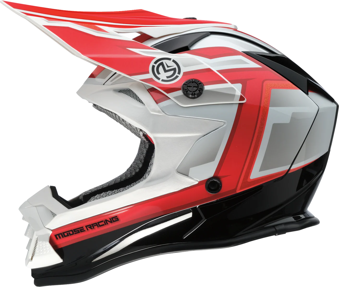 MOOSE OFFROAD MR3 Helmet - F.A.F. - White/Black/Red - Small 0110-8933