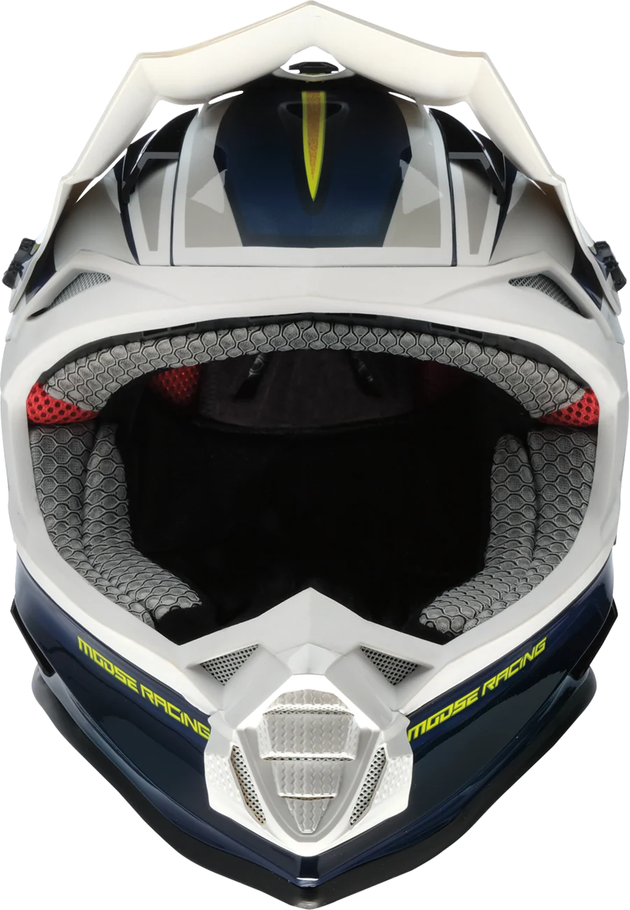 MOOSE OFFROAD MR3 Helmet - F.A.F. - White/Navy/Green - Medium 0110-8944 - Image 2
