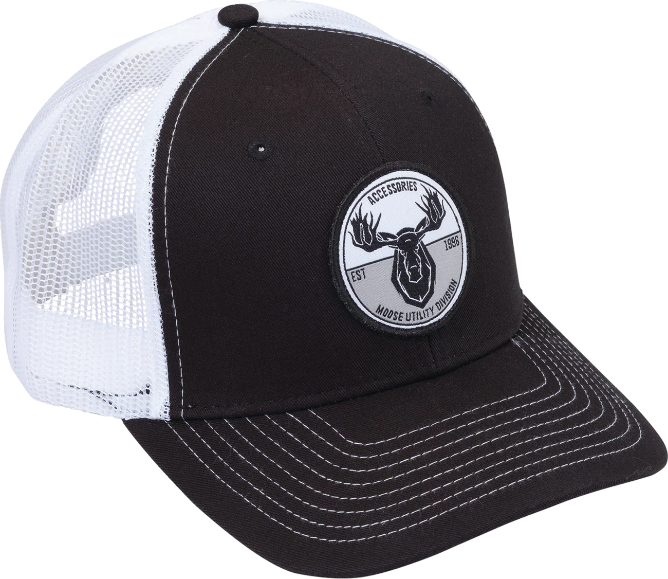 MOOSE OFFROAD MUD Badge Hat - Black/White C2902769