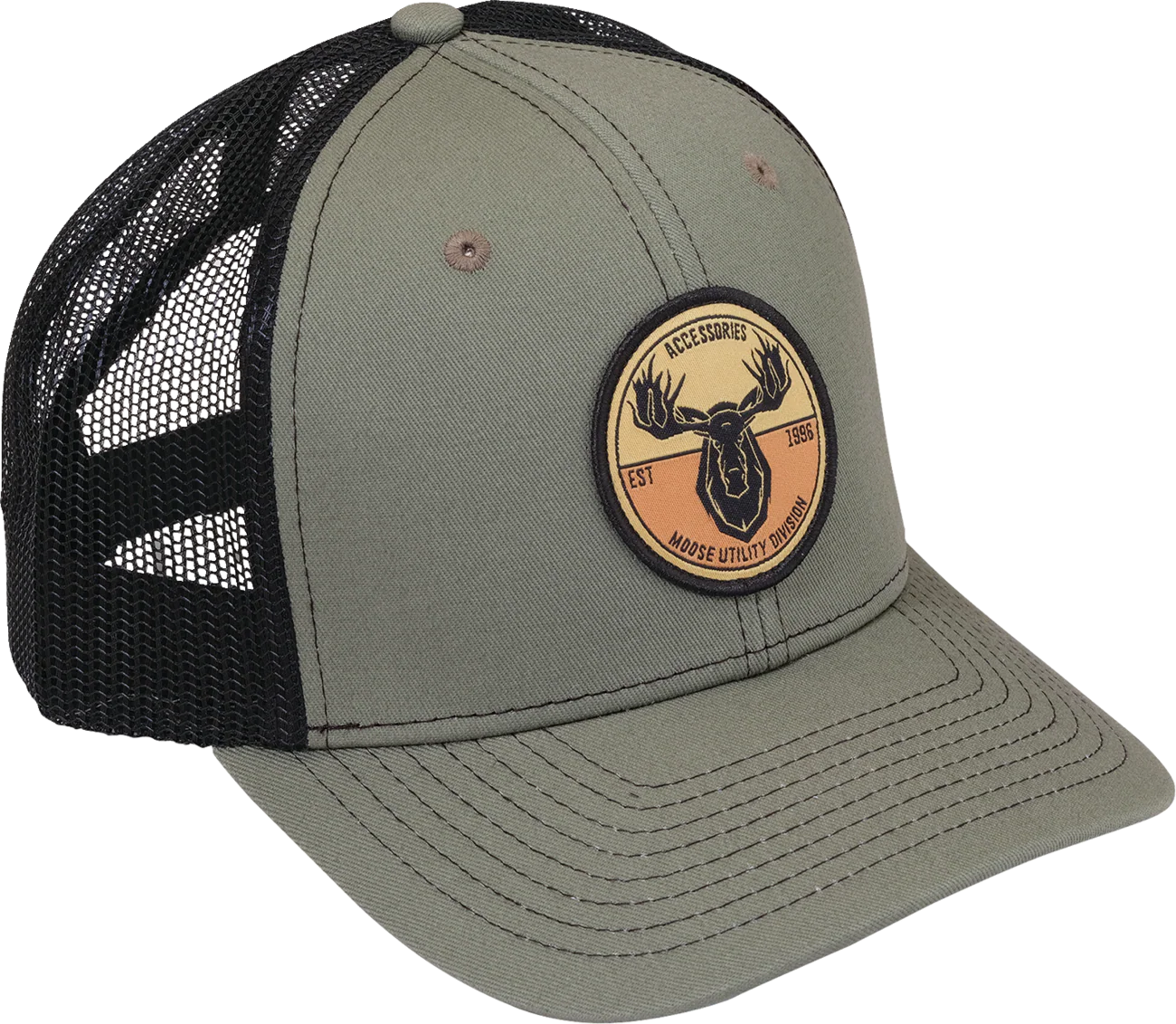 MOOSE OFFROAD MUD Badge Hat - Olive/Black C2402770
