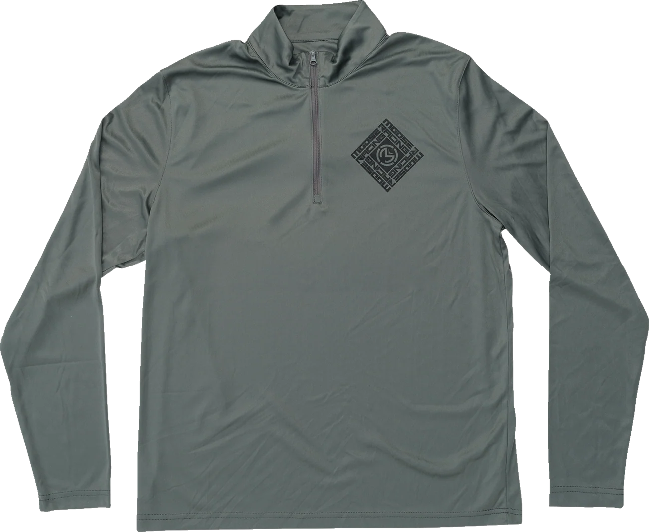 MOOSE OFFROAD Spin Sync Quarter Zip Pullover - Gray - Small 3050-6969