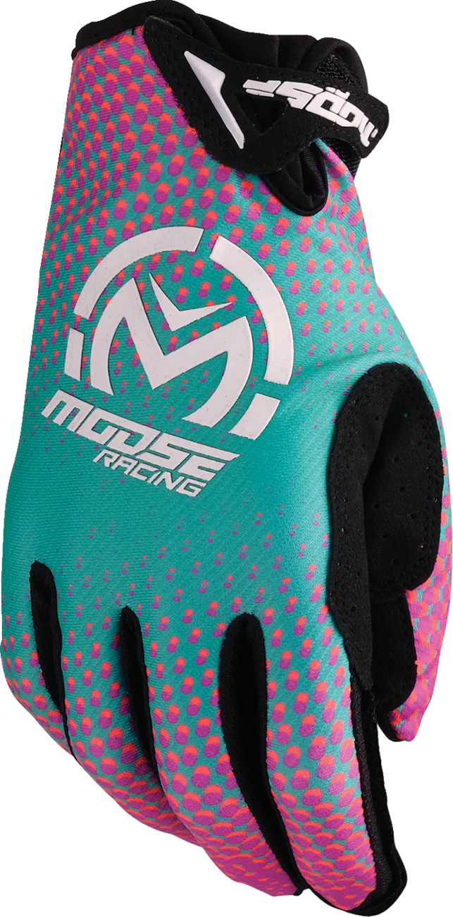 MOOSE OFFROAD SX1™ Gloves - Pink/Purple/Teal - Large 3330-8074