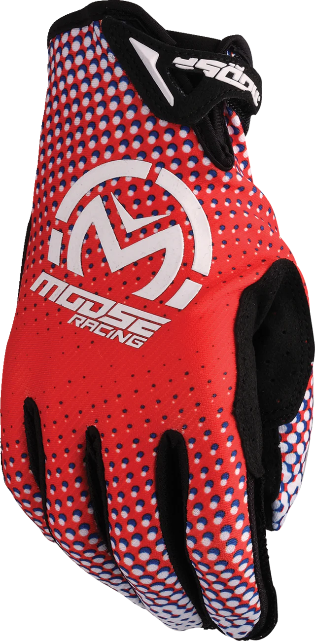 MOOSE OFFROAD SX1™ Gloves - Red/White/Blue - Small 3330-8060