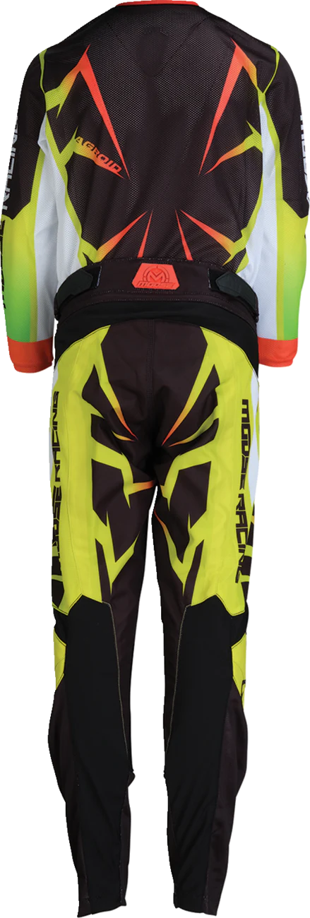 MOOSE OFFROAD Youth Agroid Mesh Pants - Hi-Viz/Black - 18 2903-2560 - Image 2