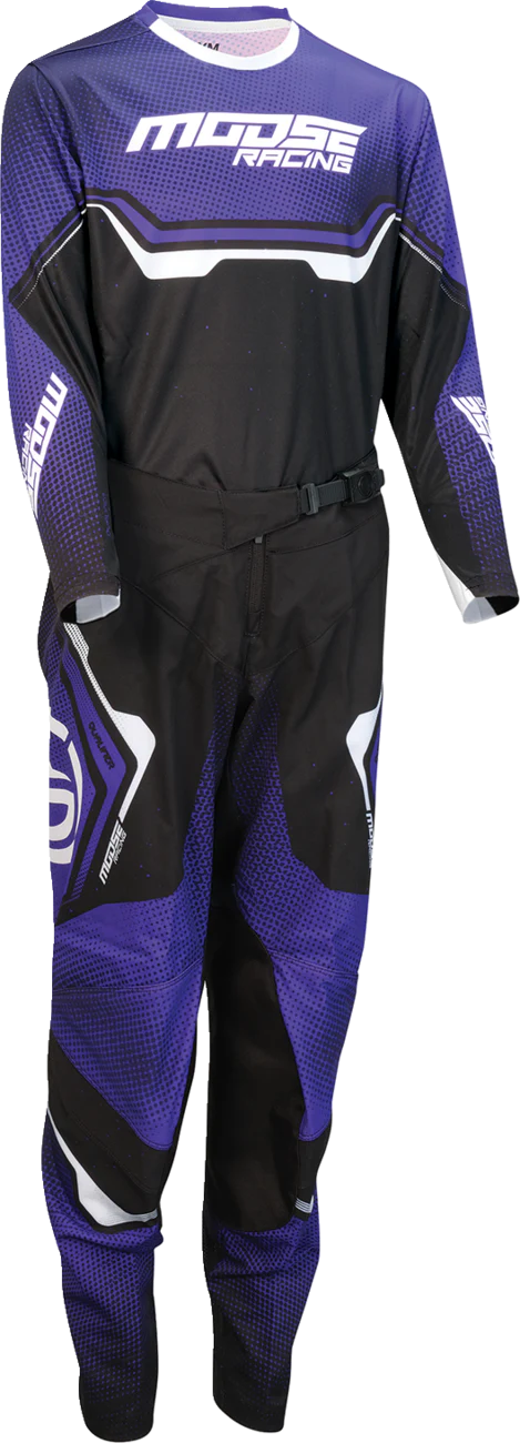 MOOSE OFFROAD Youth Qualifier? Jersey - Purple/Black/White - Medium 2912-2634 - Image 2