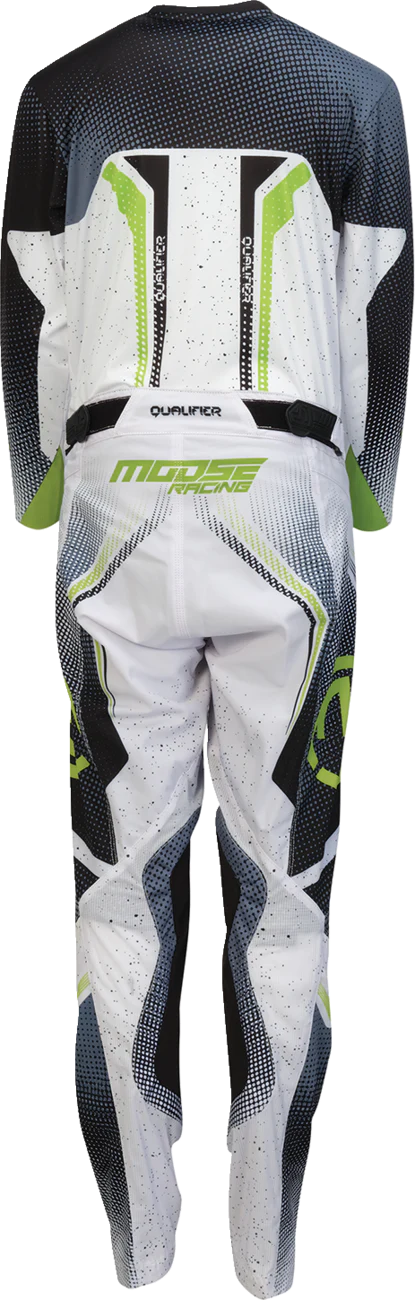 MOOSE OFFROAD Youth Qualifier? Jersey - White/Black/Green - Small 2912-2639 - Image 3