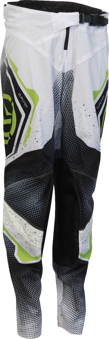 MOOSE OFFROAD Youth Qualifier? Pro Pants - White/Black/Green - US 18 2903-2665