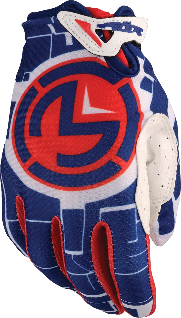 MOOSE OFFROAD Youth SX1™ Gloves - Red/White/Blue - XL 3332-1886