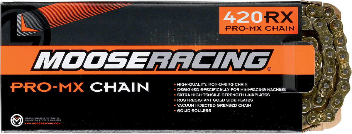 MOOSE RACING 420 RXP Pro-MX Chain - Gold - 120 Links M576-00-120